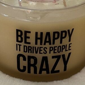 NWT Primitives By Kathy Jar Candle Be Happy Sea Salt & Sage 14 oz. 30 Hour Burn